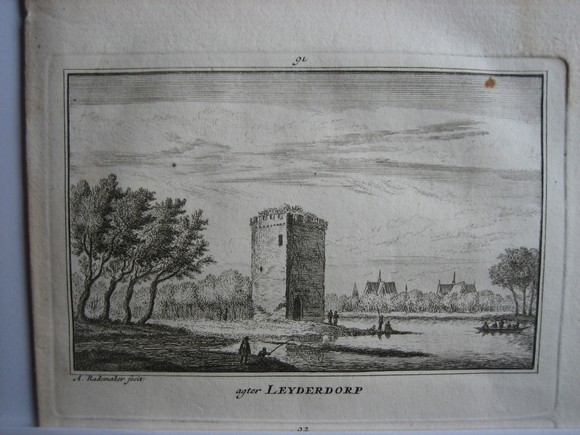 view Leiderdorp by Abraham Rademaker