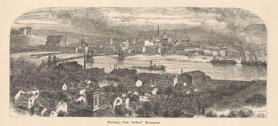 Pittsburg, from Soldiers´ Monument by W. Roberts, J.D.W.