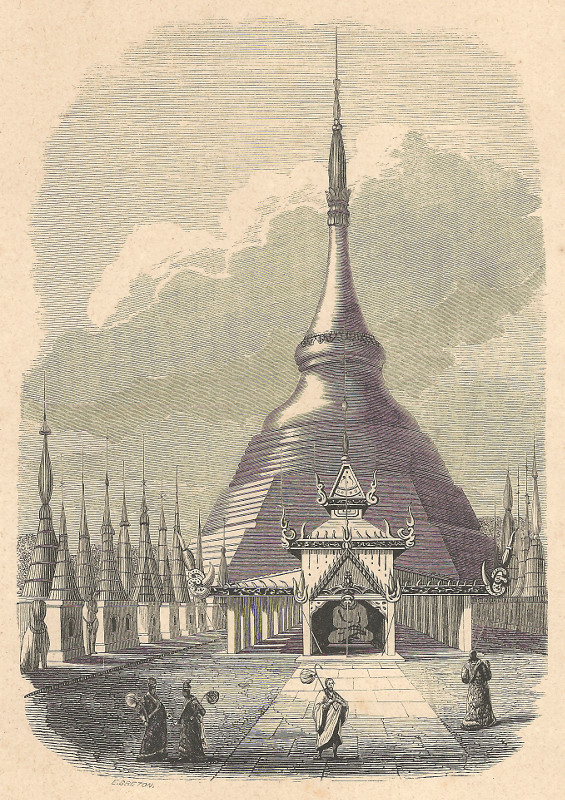 view Pagode de Rangoun (Empire Birman) by E. Breton