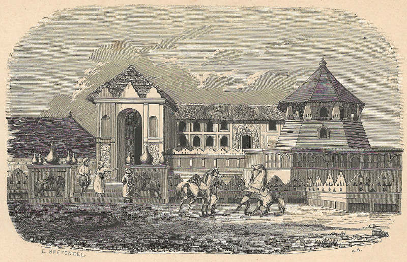 Palais de Kandy (Ceylan) by E. Breton