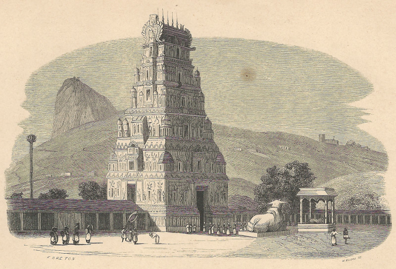 Pagode de Tritchengour (Inde) by E. Breton, W. Brown