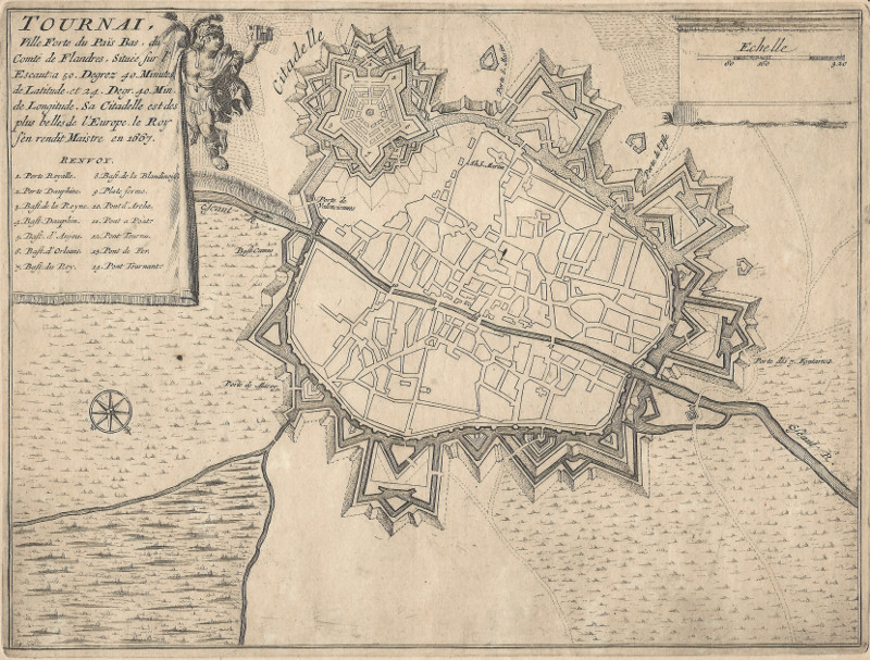 Tournai, Ville Forte du Pais Bas, du Comte de Flandres by Nicolas de Fer