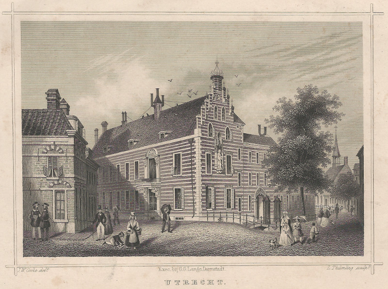 Utrecht. Gouvernementshuis. by J.W. Cooke, L. Thumling