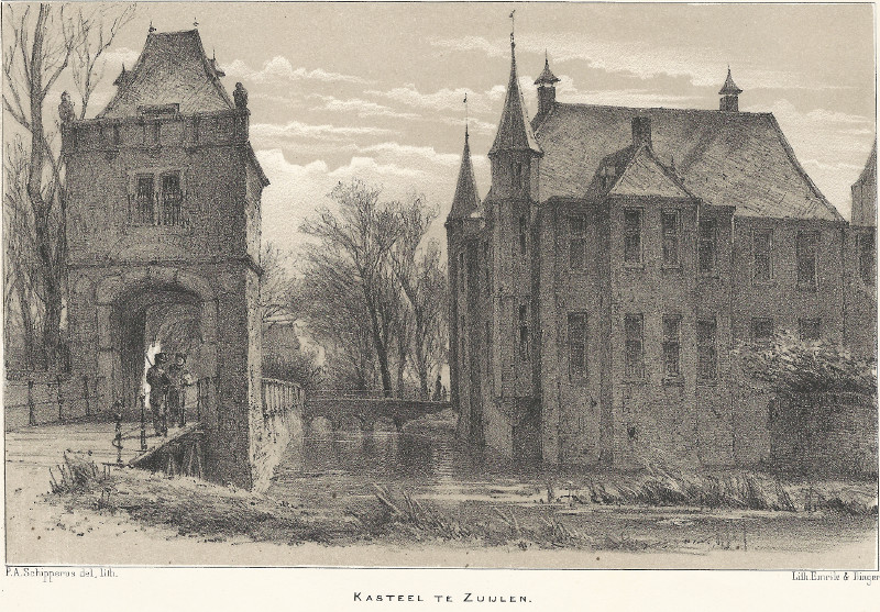 Kasteel te Zuijlen by P.A. Schipperus, Emrik en Binger