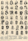 small image of the print Typical Heads Illustrating Race-stocks of Mankind thmbnail of Typical Heads Illustrating Race-stocks of Mankind