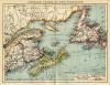 kaart Oostelijk Canada en New Foundland