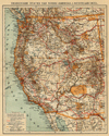 kaart Vereenigde Staten van Noord-Amerika. I. Westelijk deel
