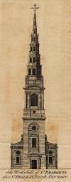 small image of the map The West Side of St. Bridget´s, alias St. Bride´s Church London thmbnail of The West Side of St. Bridget´s, alias St. Bride´s Church London