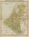 kaart Nederland, Belgie en Luxemburg