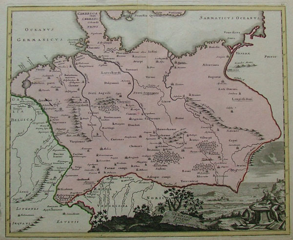 afbeelding van kaart Germania Ptolemaei van Weigel